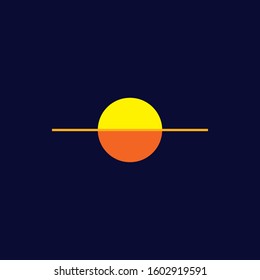 Sun Logo Design And Horizon Lines