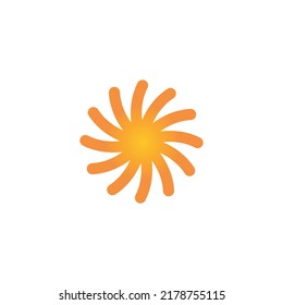 diseño del logo de sun. logotipo de sun, icono, ilustración, archivo vectorial.