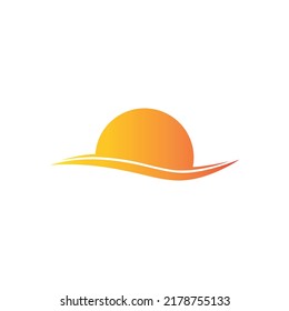 sun logo design. sun logo, icon, illustration, vector file.