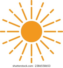SUN LOGO DESIGN ICON VECTOR	
