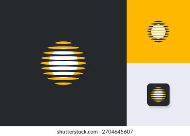 sun logo design illustration vector template