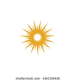 Sun logo design inspiration vector template