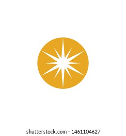 Sun logo design inspiration vector template