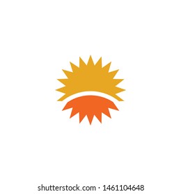 Sun logo design inspiration vector template