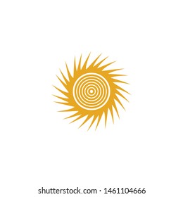 Sun logo design inspiration vector template