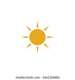 Sun logo design inspiration vector template