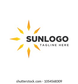 sun logo design template