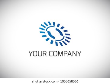 Sun logo design template
