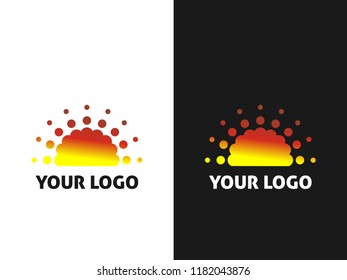 Sun logo design template