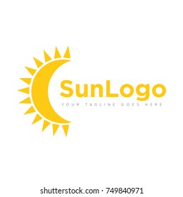 sun logo design template