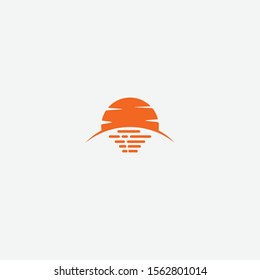 sun logo design template elements