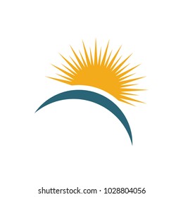 Sun Logo Design Template Vector Illustration Stock Vector (Royalty Free ...