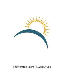 Sun Logo Design template, Vector Illustration