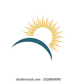 Sun Logo Design template, Vector Illustration