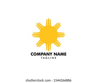 Sun Logo Design Template Vector
