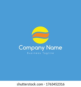 sun logo design template vector icon
