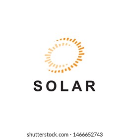 Sun  logo design template.solar symbol icon vector