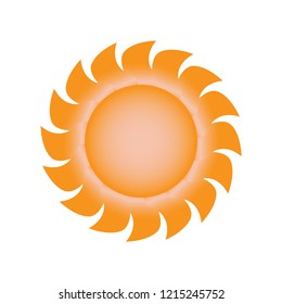 sun logo design vector icon illustration, forecast sign, sunflower symbol design 