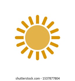 sun  logo design vector illustration