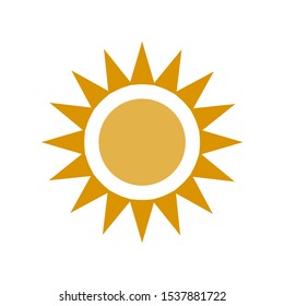 sun  logo design vector illustration