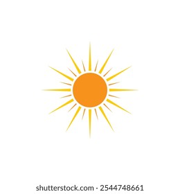 sun logo design vector illustration. sun icon vector