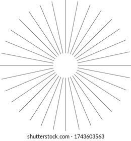 Sun logo design vector stock