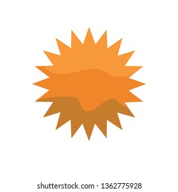 Sun logo design vector template