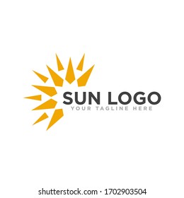 Sun Logo Design Vector Template