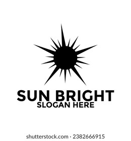 Sun logo design vector template, creative sun idea logo concept