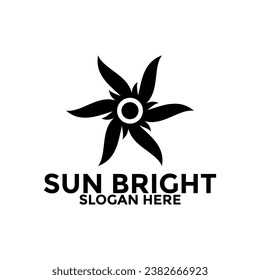 Sun logo design vector template, creative sun idea logo concept
