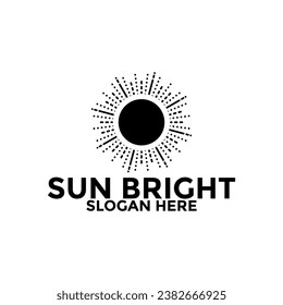 Sun logo design vector template, creative sun idea logo concept