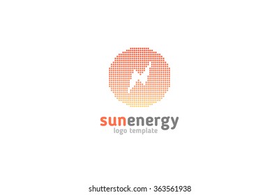 sun logo. energy logo. sun energy. alternative energy concept. company logo. logo design.