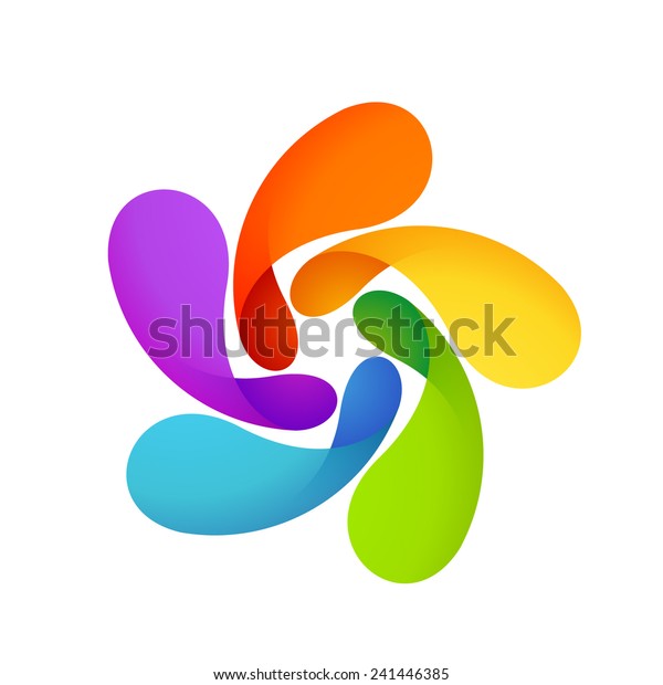 Sun Logo Five Volume Looped Infinity Stock Vector (Royalty Free ...