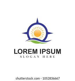 Sun logo generic naturally vector icons design illustration concept emblem isolated