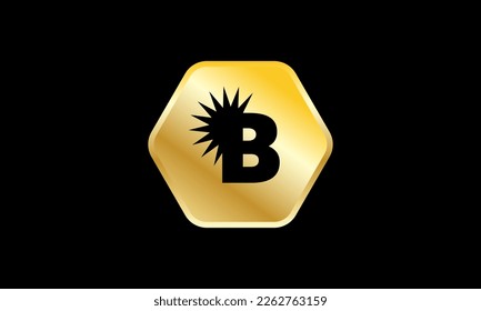 Sun Logo Gold Elegant Modernes, einfaches