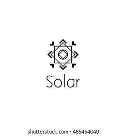 sun logo graphic design concept. Editable sun element, can be used as logotype, icon, template in web and print 