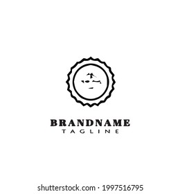 diseño de icono de logotipo de sol tipo vector moderno lindo
