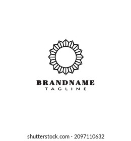 sun logo icon design template modern vector illustration