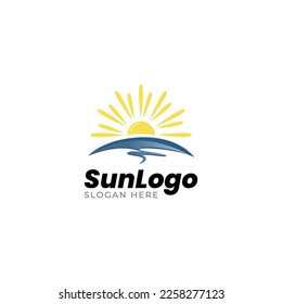 Sun Logo icon Design Template.