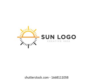 Sun Logo Icon Design Vector