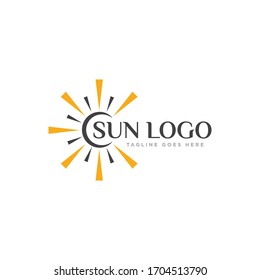 Sun Logo Icon Design Vector