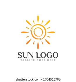 Sun Logo Icon Design Vector