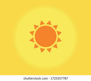 Sun logo icon design vector.