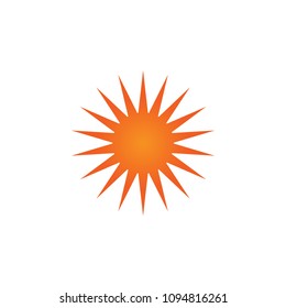 Sun logo icon graphic template