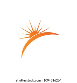 Sun logo icon graphic template