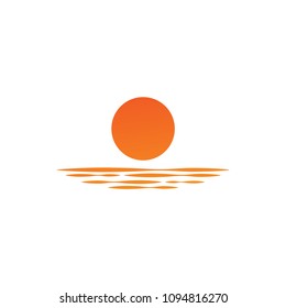 Sun logo icon graphic template