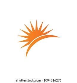 Sun logo icon graphic template