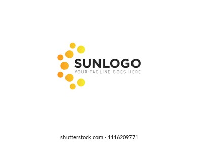 sun logo, icon and symbol