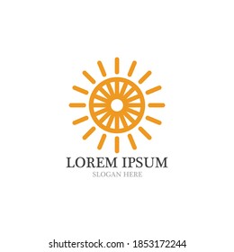 Sun  Logo and icon  Template design