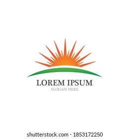 Sun  Logo and icon  Template design